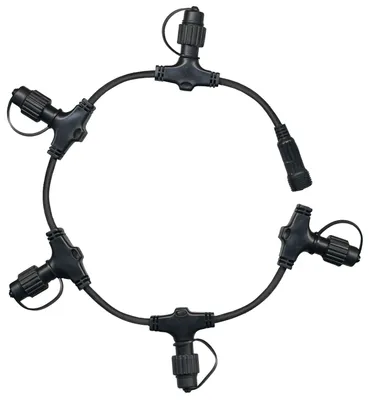 Produktbild von Best Season System 24 "LED-Soft-Ring - Extra" 5 Anschlüsse, ca. 70 cm, für den Außenbereich, 490-21