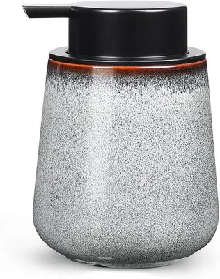 Produktbild von Keramische Duschaufsatz-Dispenser - für Bad und Küche - 350 ml - Weiß/Braun
