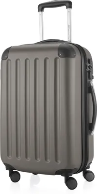 Produktbild von HAUPTSTADTKOFFER - Spree - Handgepäck mit Erweiterung, Koffer auf Rollen, Trolley Flugzeug Hartschalenkoffer Hand Luggage TSA, 55 cm, Cabin Bag max 42 Liter,Graphit