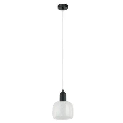 Zdjęcie produktu dla Lampa wisząca Italux Lamezia nowoczesna czarna PND-67594-1-BK+CL