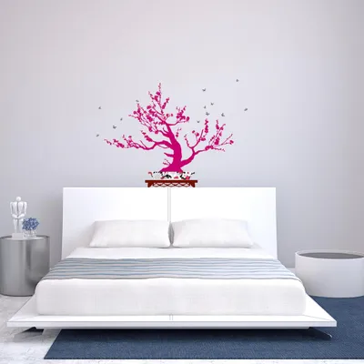 Image de Autocollants muraux décoratifs avec motif de bonsaï