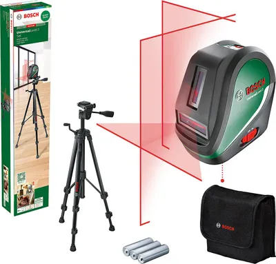 Obrázek produktu pro Bosch UniversalLevel 3 Set, 10 m, 0,4 mm/m, 4°, 4 s, Horizontání/vertikální, Červená