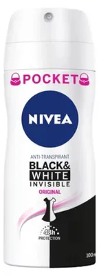 Zdjęcie produktu dla Dezodorant w sprayu Nivea Black & White Invisible Original 100 ml