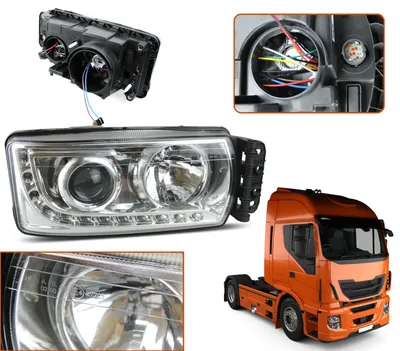 Obrázek produktu pro Světlomety pro IVECO STRALIS od roku 2013, pravá strana (E4) Dálková světla