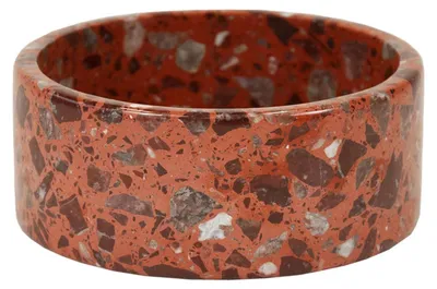 Produktbild von Kentucky Dogwear Futternapf Terrazzo Stein Hundenapf Braun L