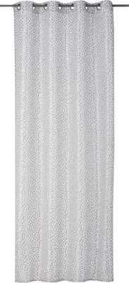 Produktbild von Elbersdrucke Fertigdeko mit Ösen Millepunti 07 silber blickdicht 140x255cm