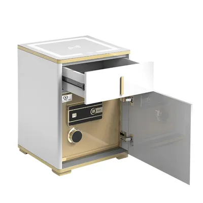 Immagine prodotto di Extralink cassaforte elettronica integrata in un moderno comodino