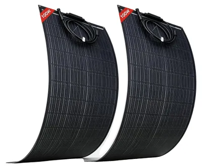 Immagine prodotto di Pannelli solari monocristallini, alta efficienza, 2 pannelli da 100W