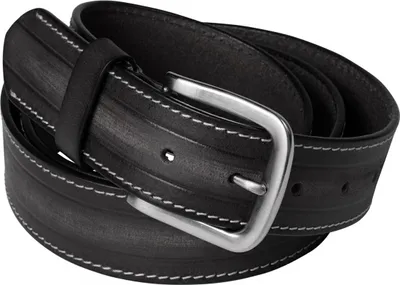 Produktbild von North56Denim Ledergürtel Überlänge schwarz