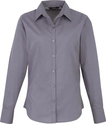 Immagine prodotto di Premier - Camicetta da donna a maniche lunghe RW1090 (6UK/32DE) (Steel)