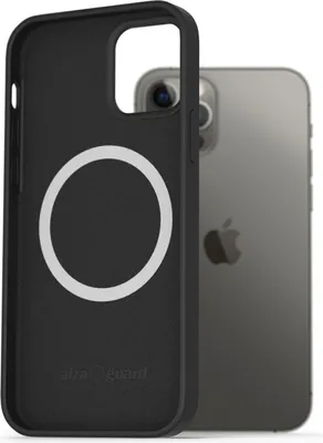 Obrázek produktu pro AlzaGuard Silicone Case Compatible with Magsafe pro iPhone 12 / 12 Pro černý