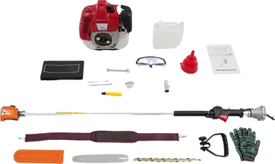 Obrázok produktu pre Reťazová píla, benzínová, vysoká účinnosť, červená