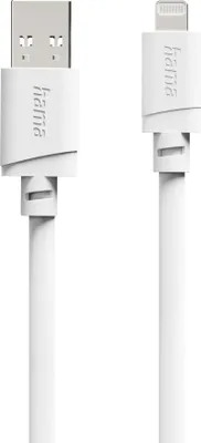 Image de Câble de charge, USB-A - Lightning, pour iPhone/iPad, MFi, 1 m, blanc
