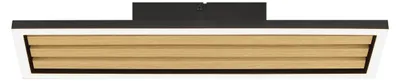 Produktbild von BRILLIANT Deckenleuchte Calma LED Leuchte, 55x16 cm, 2600 lm, 3000 K, dimmbar, Holz/Metall, schwarz