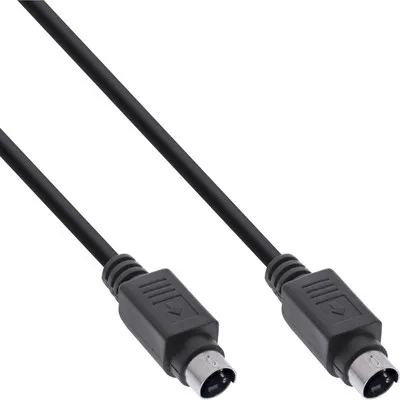 Produktbild von InLine® S-VHS Kabel, 4pol mini DIN Stecker / Stecker, 2m