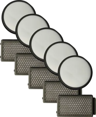 Produktbild von vhbw 10-tlg. Filter-Set kompatibel mit Rowenta RO3731EA, RO3753EA, RO3718EA, RO3759EA, RO3724EA Staubsauger - 5x HEPA-Filter, 5x Vormotor-Filter