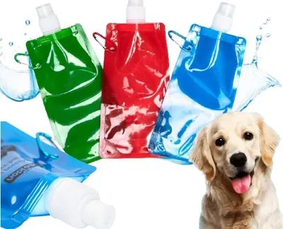 Zdjęcie produktu dla Składana, podróżna butelka na wodę dla psów, pojemność 750 ml, marki Nobleza