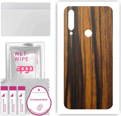 Produktbild von apgo Rückseite Schutzfolie, Skin, kompatibel mit Honor 9X, Hinten Displayschutzfolie aus Vinylfolie, kratzfest, einfache Montage - Tigerwood