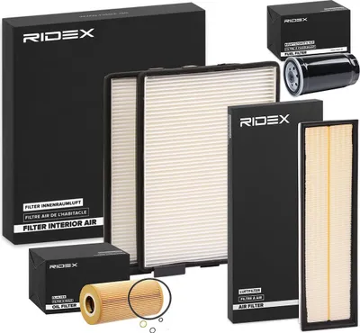 Produktbild von RIDEX Filterset Inspektionspaket Filtersatz für BMW 5 Limousine (E39) 5 Touring (E39)