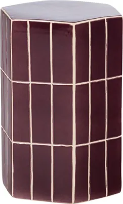 Produktbild von Plu Dekorativer Beistelltisch 42X30x26 Cm Keramik Paars