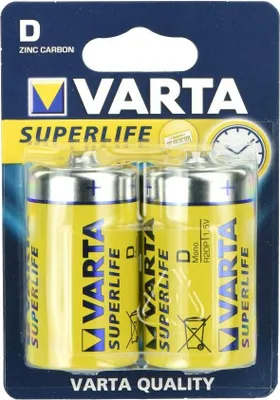 Image de BATTERIE ZINC Varta R20 (type D) 2 pcs Superlife