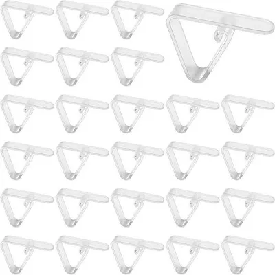 Produktbild von Kunststoff-Tischklebeclips 27 Stück transparent für Picknicktische