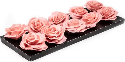 Produktbild von 10er-Set Wachsrose - Apricot (Versilia)