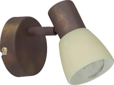 Image de BRILLIANT Spot mural Luca | spot mural rustique | métal/verre | vieux cuivre | orientable | 1x E14 max. 40 W