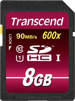 Obrázok produktu pre Transcend TS8GSDHC10U1, 8 GB, SDHC, Trieda 10, MLC, 90 MB/s, Class 1 (U1)