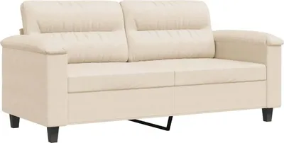 Obrázok produktu pre vidaXL 2-miestna pohovka béžová 140 cm látka z mikrovlákna