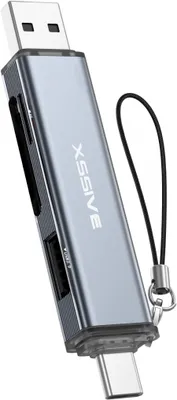 Xssive USB 2.0 kaartlezer USB-A en USB-C - foto 1