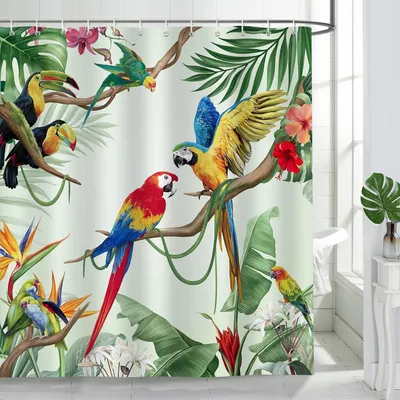 Produktbild von Famanu Duschvorhang Wasserfest und Langlebig - 180 x 200 cm - Polyester