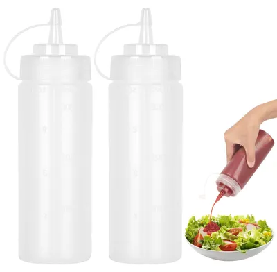 Produktbild von Squeeze-Flasche - Dosierflasche für Saucen und Öle - 500 ml - Kunststoff