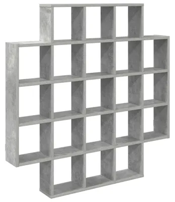 Obrázek produktu pro vidaXL Nástěnná police, betonová barva, 100 x 13 x 100 cm, dřevotříska