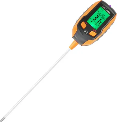 Obrázok produktu pre pôdny tester 5 v 1 Multifunkčný detektor vlhkosti pôdy pH meter Teplota Vlhkosť pôdy/okolia Intenzita slnečného svetla pH tester