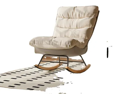 Image de Fauteuil à bascule, dossier réglable, très confortable, fauteuil à bascule B