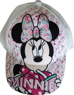 Immagine prodotto di Cappellino Disney Minnie Mouse cappello da sole con glitter per bambini bianco, taglia 52