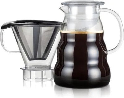 Produktbild von Kaffeebereiter, BODUM Melior, Permanentfilter Edelstahl, 8 Tassen, 1.0 L, Transparent