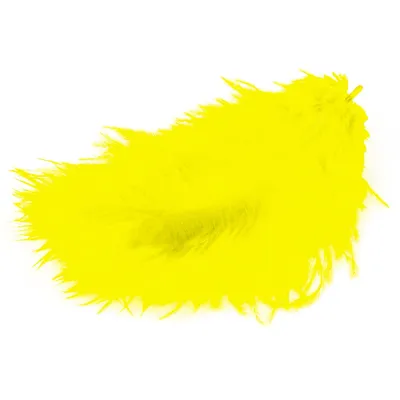 Produktbild von Marabufedern gelb 10/12 cm 17 Stück