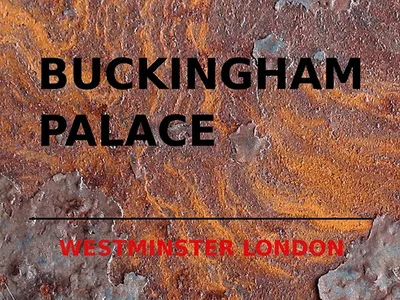 Produktbild von vianmo Holzschild 30x40 cm London Street Buckingham Palace