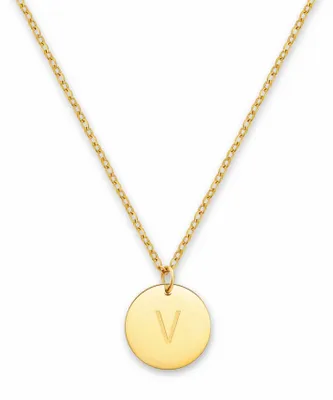 Produktbild von GD GOOD.designs Initialen Halskette Frauen Mädchen mit Gravur V Victoria Viktori