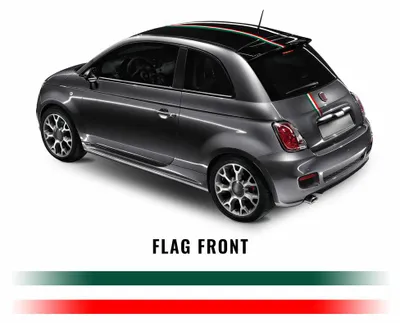 Obrázek produktu pro Italská trikolora, pruhy, Fiat 500
