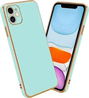 Immagine prodotto di Cadorabo custodia protettiva per Apple iPhone 11 caso in verde telefono cellulare custodia TPU silicone fotocamera protezione caso