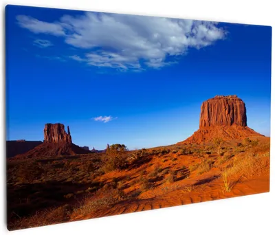 Produktbild von Wallario Premium Leinwandbild Monument Valley am Abend I in Größe 60 x 90 cm