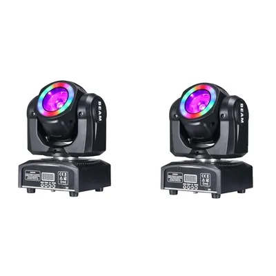 Zdjęcie produktu dla Ruchome światło sceniczne LED, wiązka 60W, RGB 3w1 Halo, 2 światła 60W BEAM, wtyczka EU