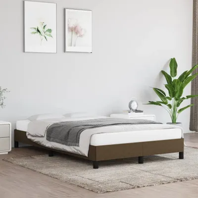 Produktbild von Möbel Bettgestell ohne Matratze Dunkelbraun 120x200 cm Stoff - Klassische Betten 346707