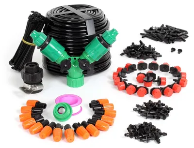 Mikro-Bewässerungssystem 40 m mit Tropfschlauch und Sprühern
