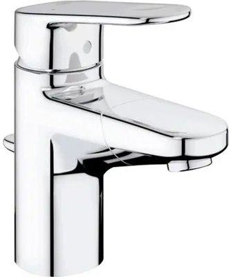 Produktbild von Grohe Europlus Waschtischbatterie mit herausziehbarem Auslauf chrom - 33155002