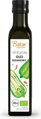 OLEJ SEZAMOWY TŁOCZONY NA ZIMNO BIO 250 ml - BATOM