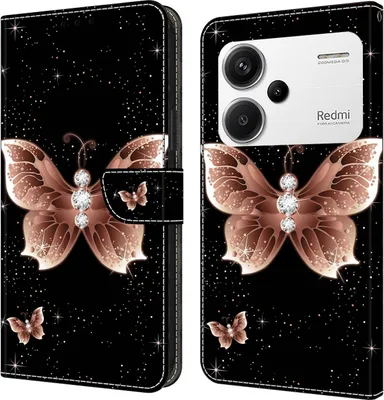 Produktbild von Für Xiaomi Redmi Note 13 Pro Plus Kunst-Leder Book Handy Tasche Motiv 13 Hülle Etuis Schutz